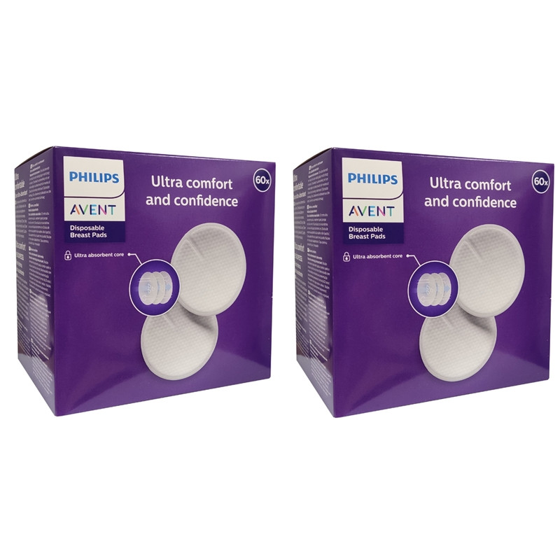 Philips Avent Ultra Confort Coussinets d'Allaitement Jetables 2 x 60 pièces