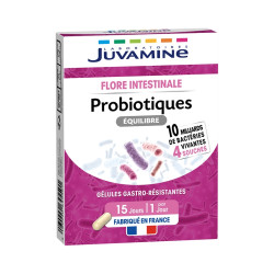 Juvamine Probiotiques Equilibre 4 Souches Digestion 15 gélules
