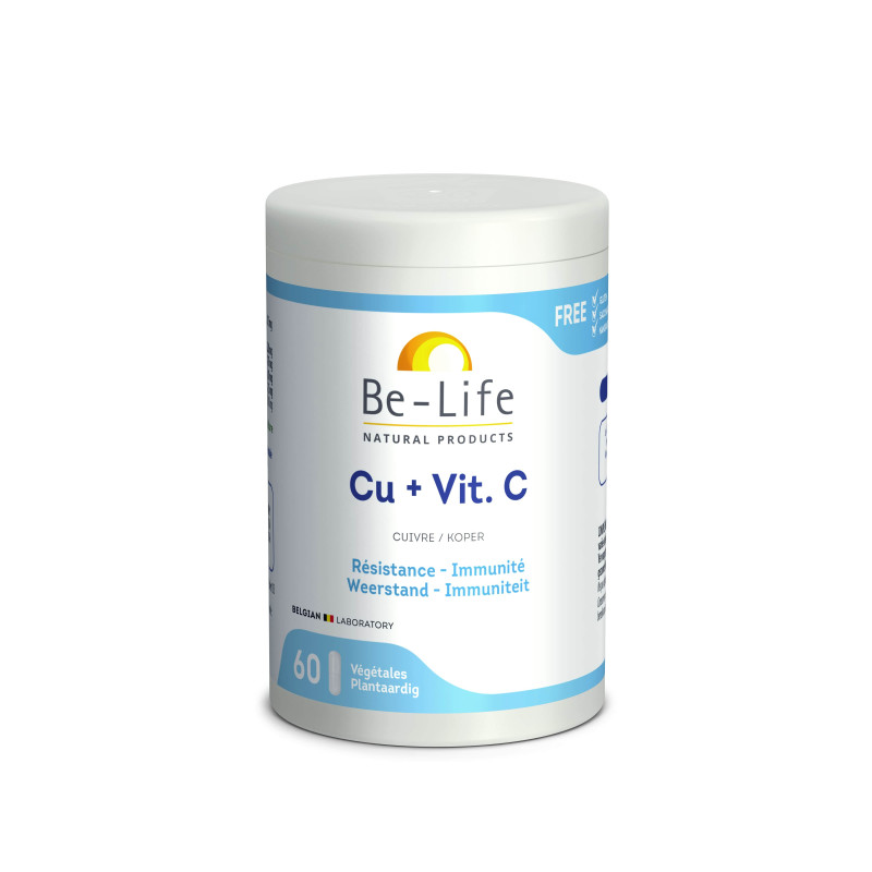 Be Life Cuivre + Vitamine C 60 gélules
