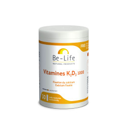 Be-Life Vitamines K2-D3 1000 30 gélules