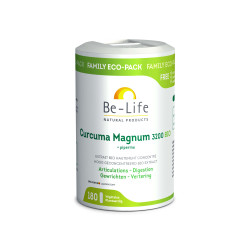 Be Life Curcuma Magnum 3200 + Piperine Articulations Digestion Bio 180 gélules