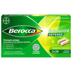 Berocca Immunité Défense 2x28 gélules végétales