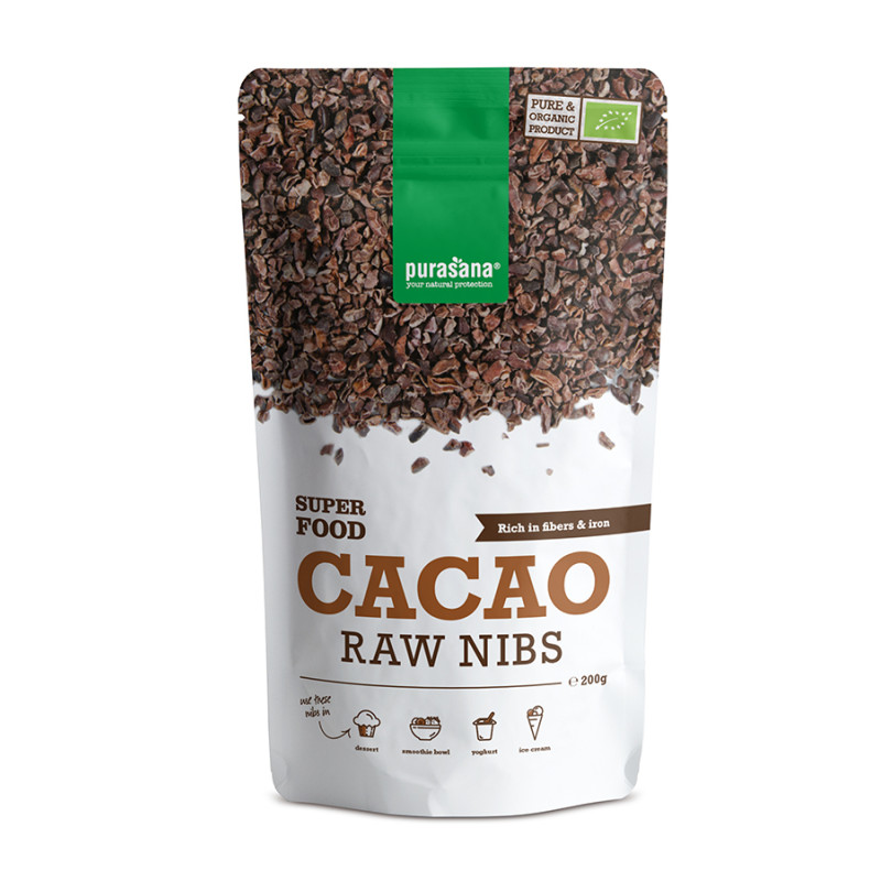 Purasana Super Food Éclats de Fèves de Cacao Bio 200g