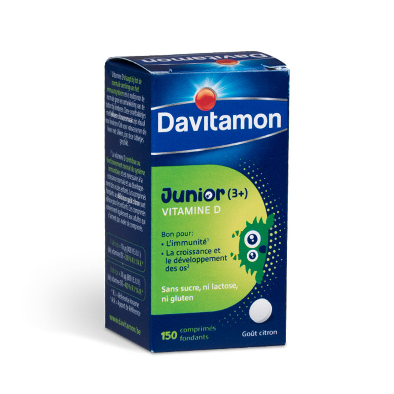 Davitamon Junior (3+) Vitamine D Goût Citron 150 comprimés