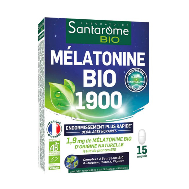 Santarome Mélatonine Bio 1900 15 capsules