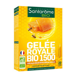 Santarome Bio Gelée Royale Bio 1500 20 ampoules de 10ml