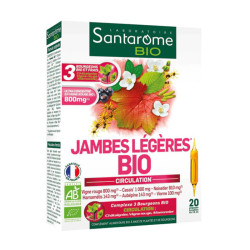 Santarome Bio Jambes Légères 20 ampoules de 10ml