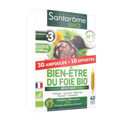 Santarome Bien-Etre du Foie Bio 30 ampoules + 10 offertes