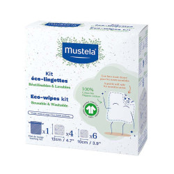 Mustela Kit Eco-Lingettes Réutilisable & Lavables 10 pièces