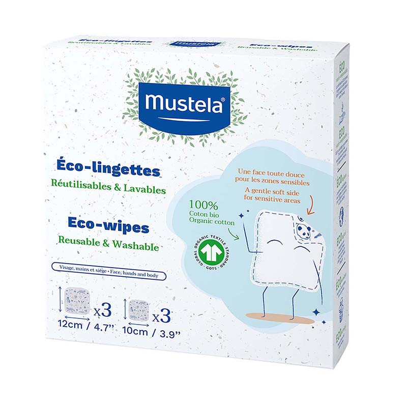 Mustela Eco-Lingettes Réutilisable & Lavables 6 pièces