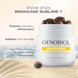 Oenobiol Solaire Intensif Nutriprotection Peaux claires et/ou sensibles 2x30 capsules