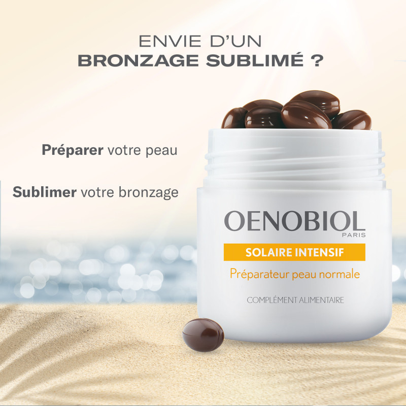 Oenobiol Solaire Intensif Préparateur Peaux Normales 30 Capsules