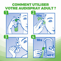 Audispray Adulte Hygiène de l'Oreille spray 50ml