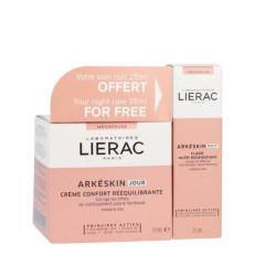 Lierac Kit Arkeskin Crème Jour Confort Rééquilibrante 50 ml + Fluide Nutri-Redensifiant Nuit 25 ml Offert