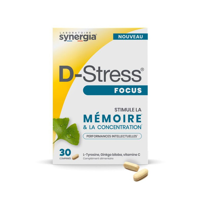 Synergia D Stress Focus 30 comprimés