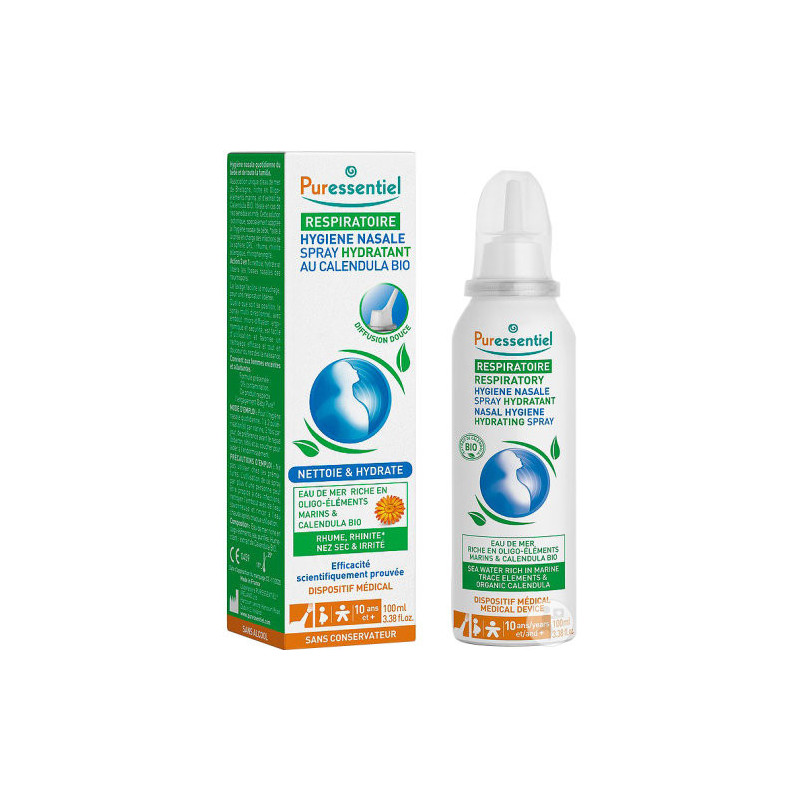 Puressentiel Respiratoire Spray hygiène nasal hydratant 100ml