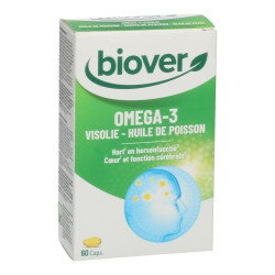 Biover Omega 3 Huile de Poisson 60 capsules