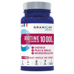 Granions Biotine 10mg Cheveux + Peau & ongles + Microcirculation 60 comprimés