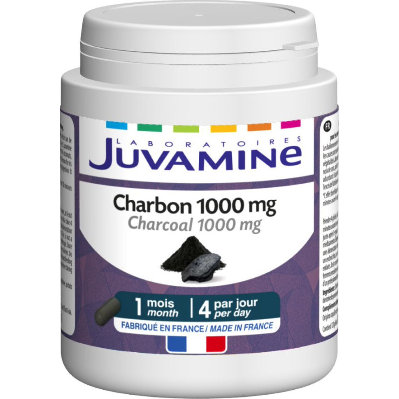 Juvamine Charbon 100mg 120 gélules