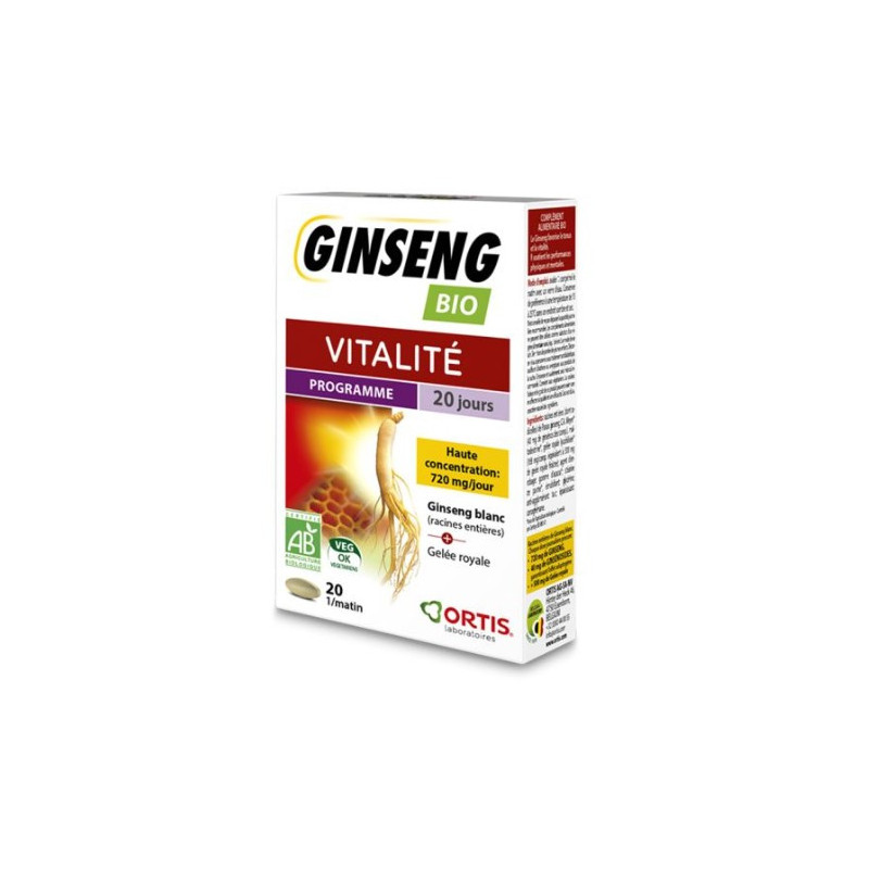 Ortis Ginseng 2x10 comprimés