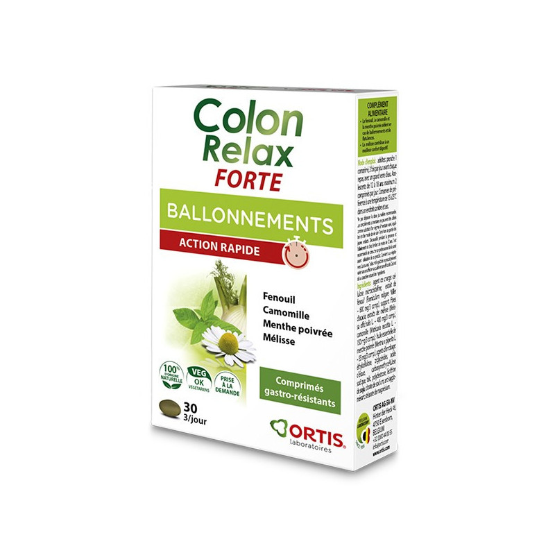 Ortis Colon Relax Forte 2x15 comprimés