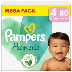 Pampers Harmonie Mega Pack taille 4 80 couches
