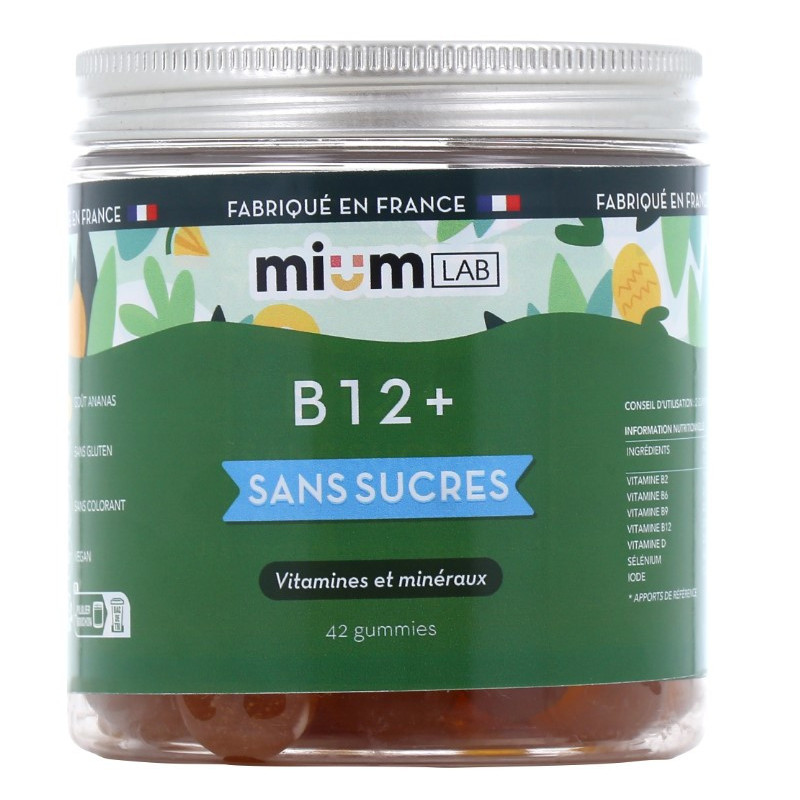 Mium Lab Gummies B12+ Sans Sucres