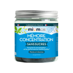 Mium Lab Gummies Mémoire/Concentration Sans Sucres