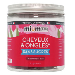 Mium Lab Gummies Cheveux & ongles Sans Sucres