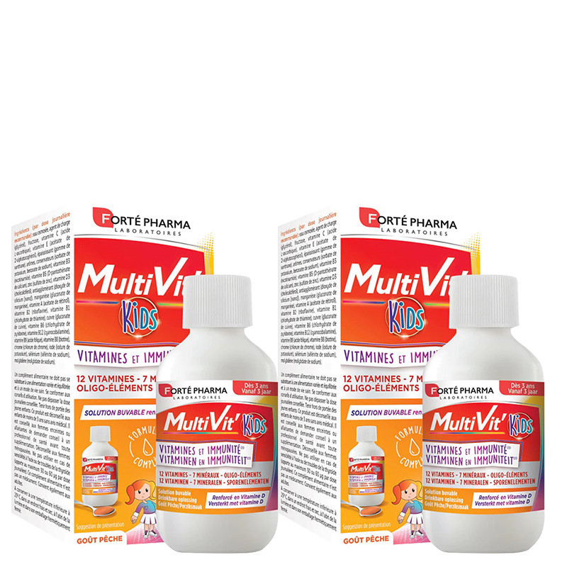 Forte Pharma Pack Multivit Kids Solution Buvable 150ml + 1 gratuit