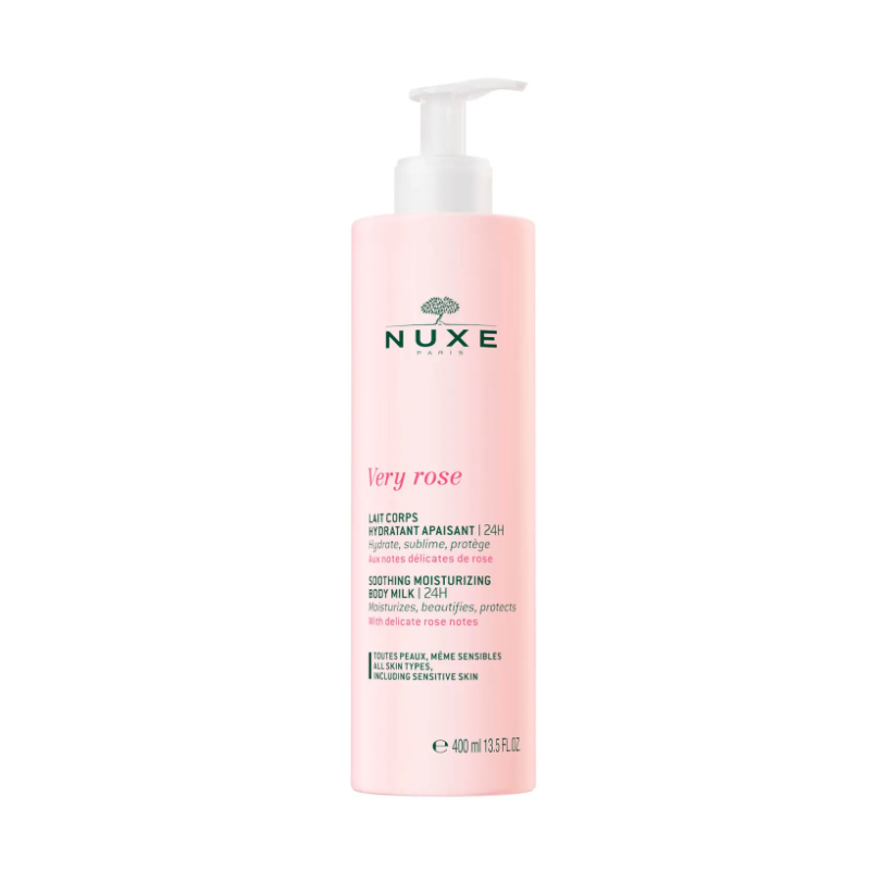 Nuxe Very Rose Lait Corps Hydratant Apaisant 24h 400ml