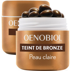 Oenobiol Teint de Bronze / Autobronzant Peau Claire 2 x 30 capsules OFFRE SPÉCIALE