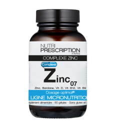 NutriPrescription ZINC07 Complexe Zinc 60 gélules
