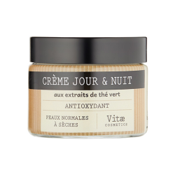 Vitae Cosmetics Crème Jour et Nuit Hydratante thé vert 50ml