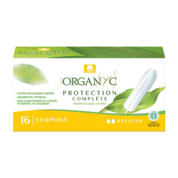 Organyc Pack Tampon Regular 100% coton bio 2x16 + 16 gratuits