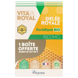 Vita'Royal Gelée Royale Fortifiant Bio 1800mg 20 +10 ampoules offertes
