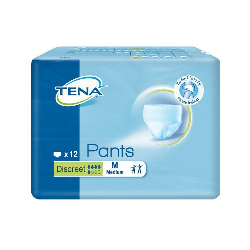 Tena pants discreet medium 75-100cm 12 pièces