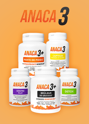 Anaca 3 Plus Capteur Graisses et Sucres 5 en 1 120 gélules